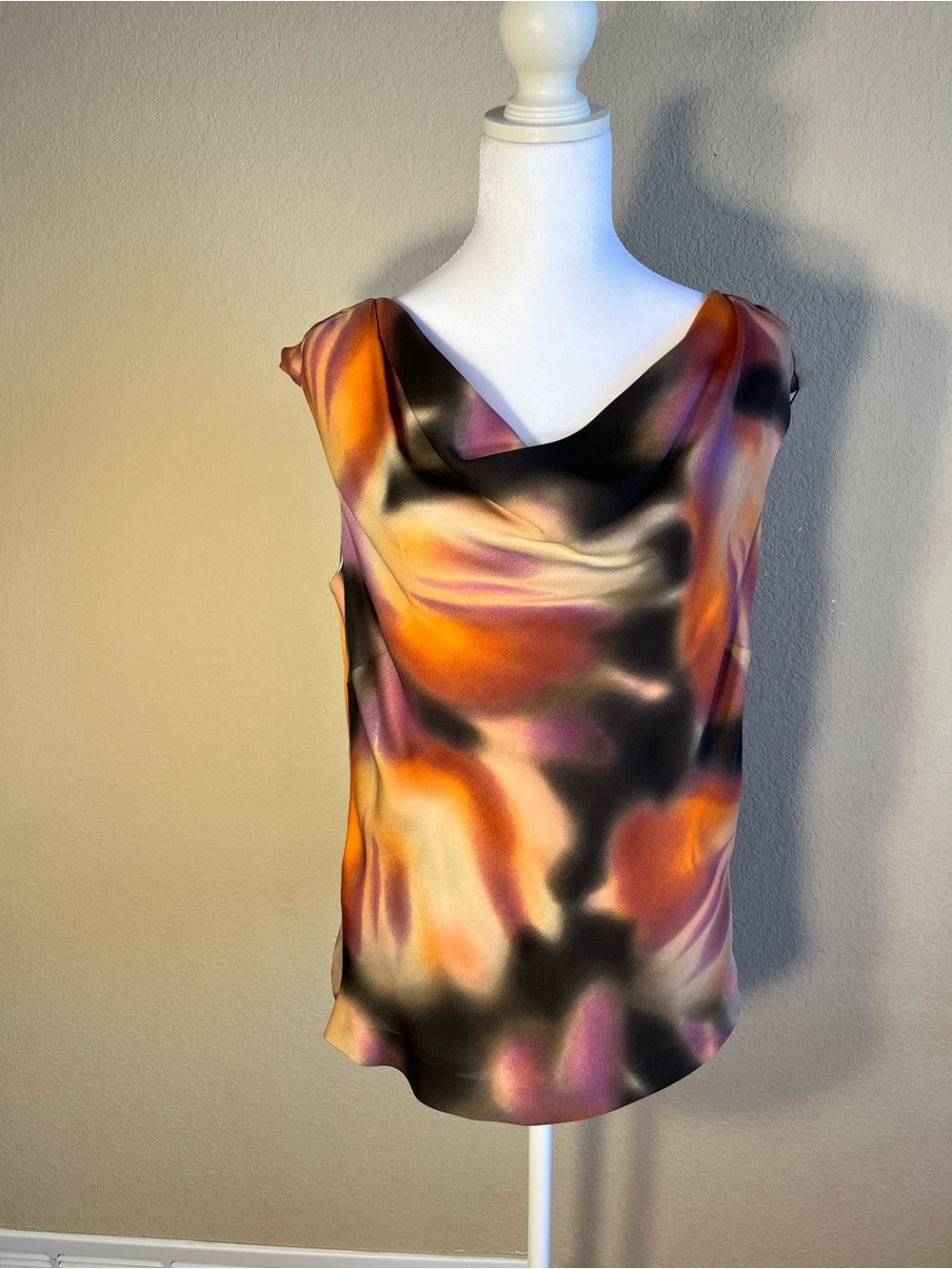 Classiques Entier Multicolor Satin Cowl Neck Camisole